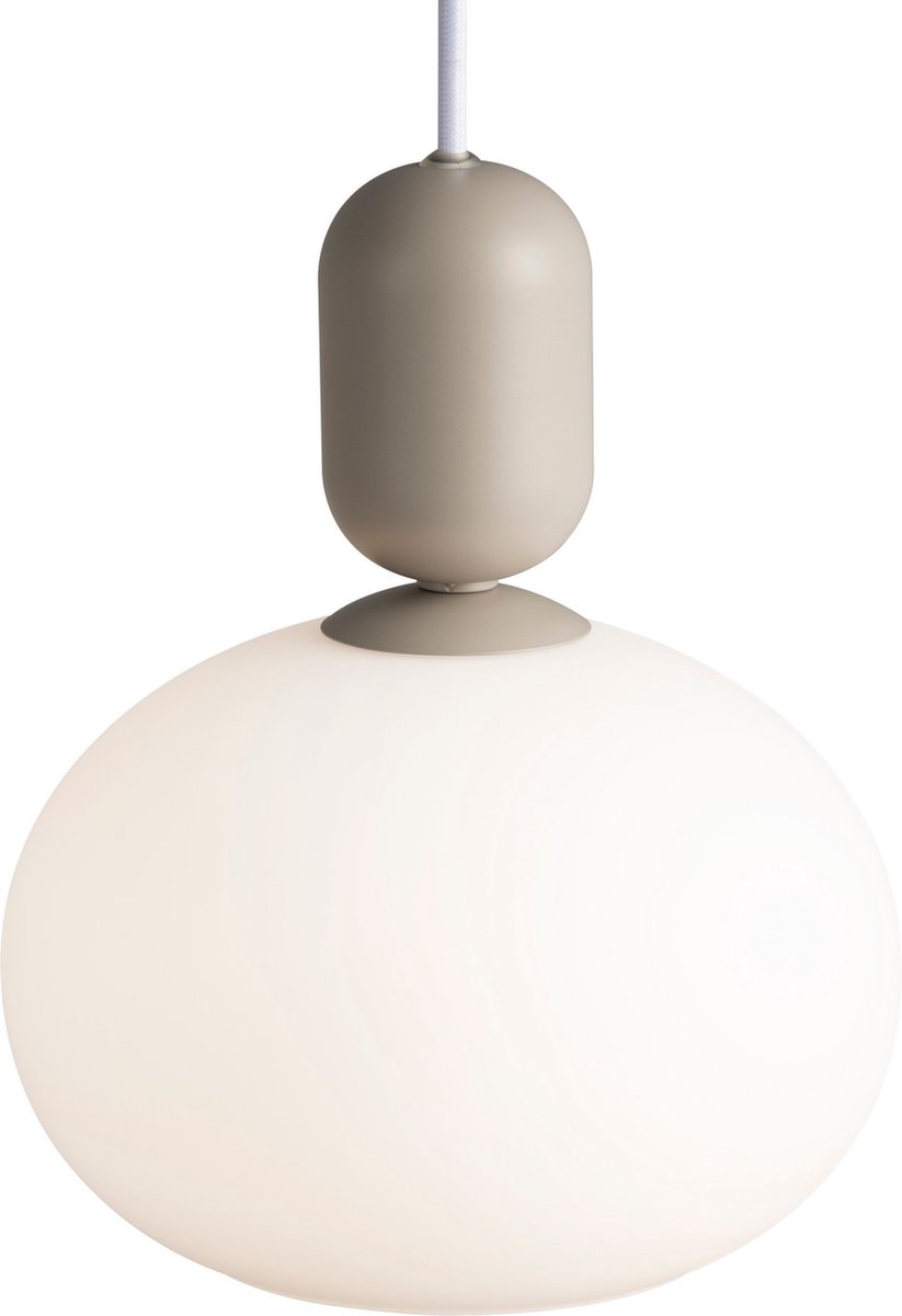 Notti Lámpara colgante redonda (40 W, Ø x Al: 20 x 23,8 cm, Gris, E27)