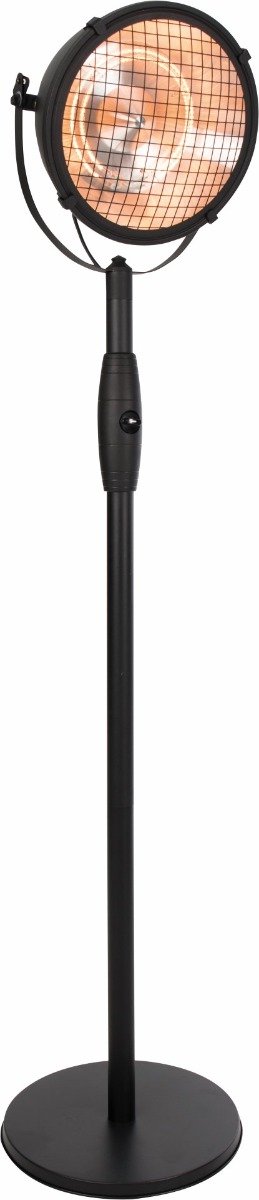 Calefactor halógeno Indus Standing 2100 (Altura: 210 cm, 2.100 W, Negro)