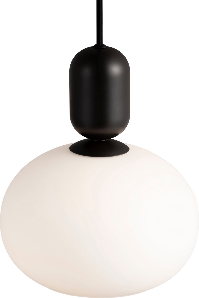 Notti Lámpara colgante redonda (40 W, Ø x Al: 20 x 23,8 cm, Negro, E27)