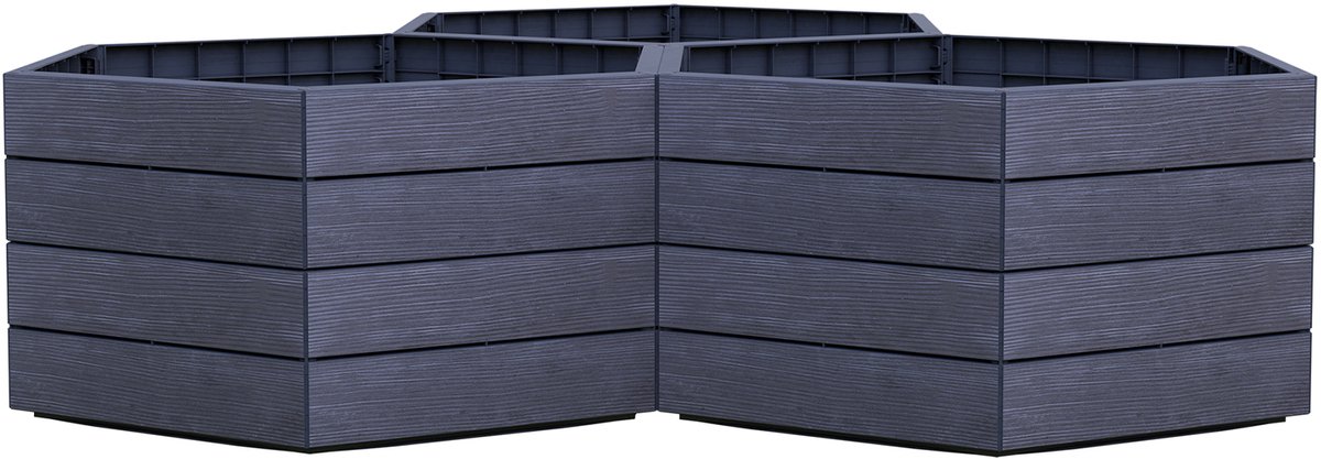 Huerto Ergo Vario 1 Stone (190 x 190 x 75 cm, Plástico, Antracita)
