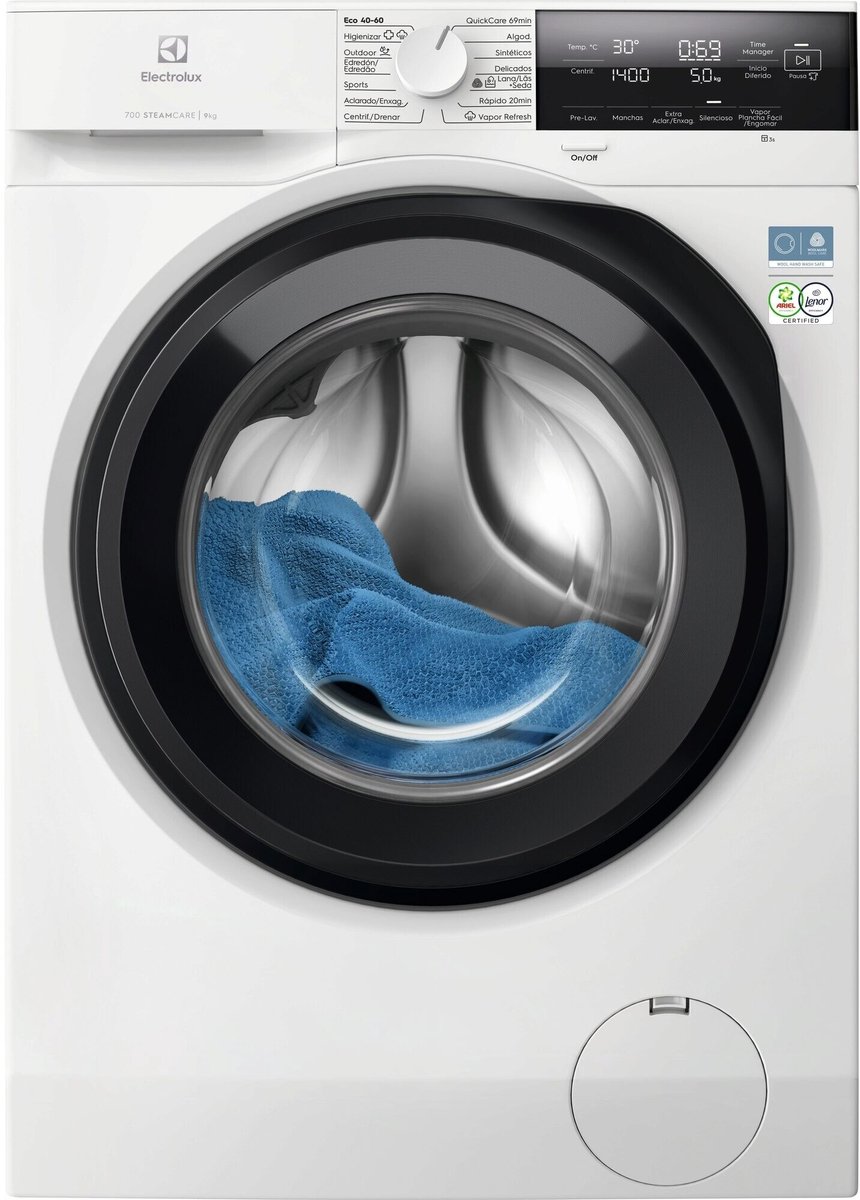 Lavadora Carga Frontal Electrolux EFI7394N2B | 9 kg | 1400 rpm | Blanco