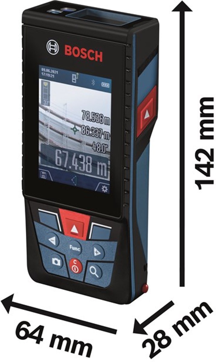 Medidor de distancia láser GLM 150-27 C (Gama de medición: 0,08 - 150 m)