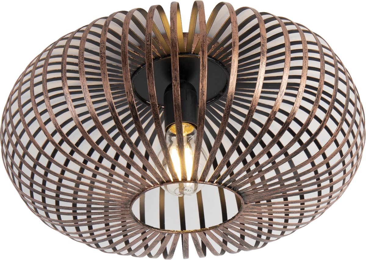 Plafón redondo Johann (60 W, An x Al: 40 x 17 cm, Plata, E27)