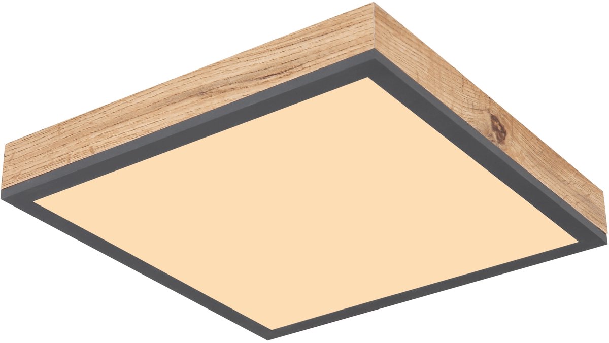 Doro Panel LED (12 W, 30 x 30 cm, Marrón, Blanco cálido)