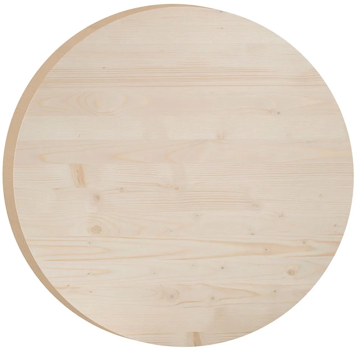 Tablero de mesa de pino redondo (Pino, Marrón)