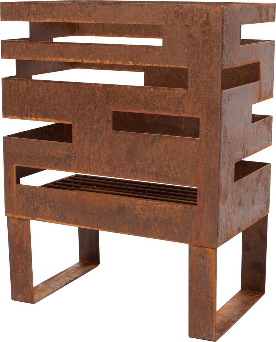 Cesta para fuego Madison (L x An x Al: 38 x 23 x 50 cm, Marrón)