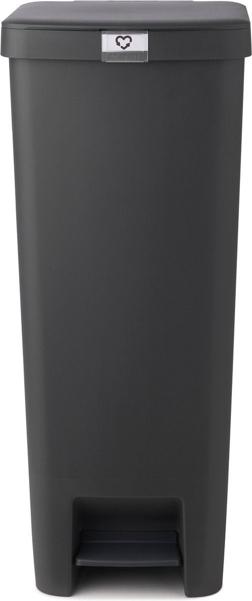 Cubo con pedal StepUp (40 l, Plástico, Gris oscuro)