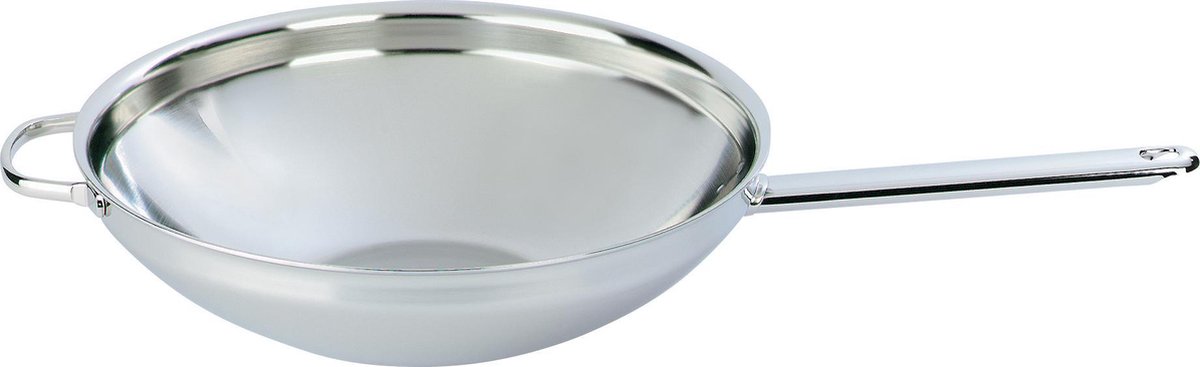 Demeyere Wok 7-ply en acier inoxydable 2 poignées Apollo 7 Ø36 cm