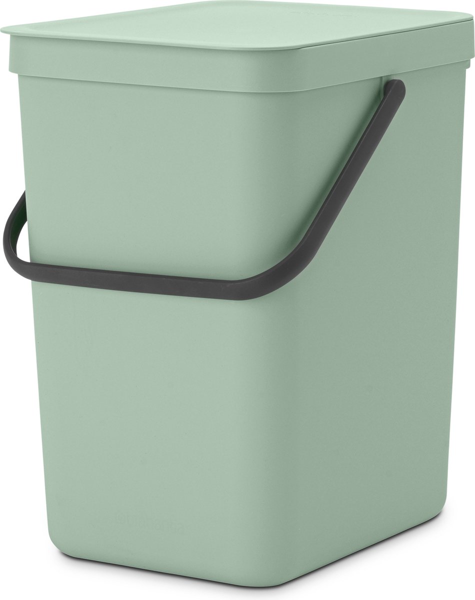 Cubo de basura empotrado Sort & Go (25 l, Verde, Plástico)
