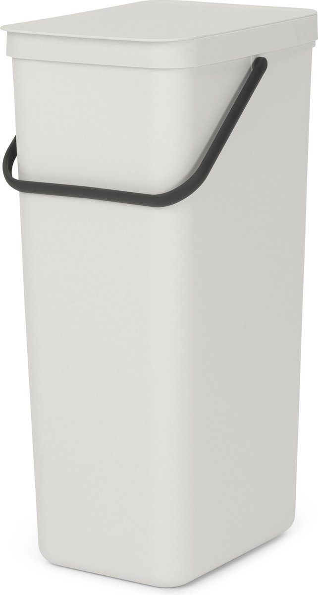Cubo de basura empotrado Sort & Go (40 l, Blanco, Plástico)