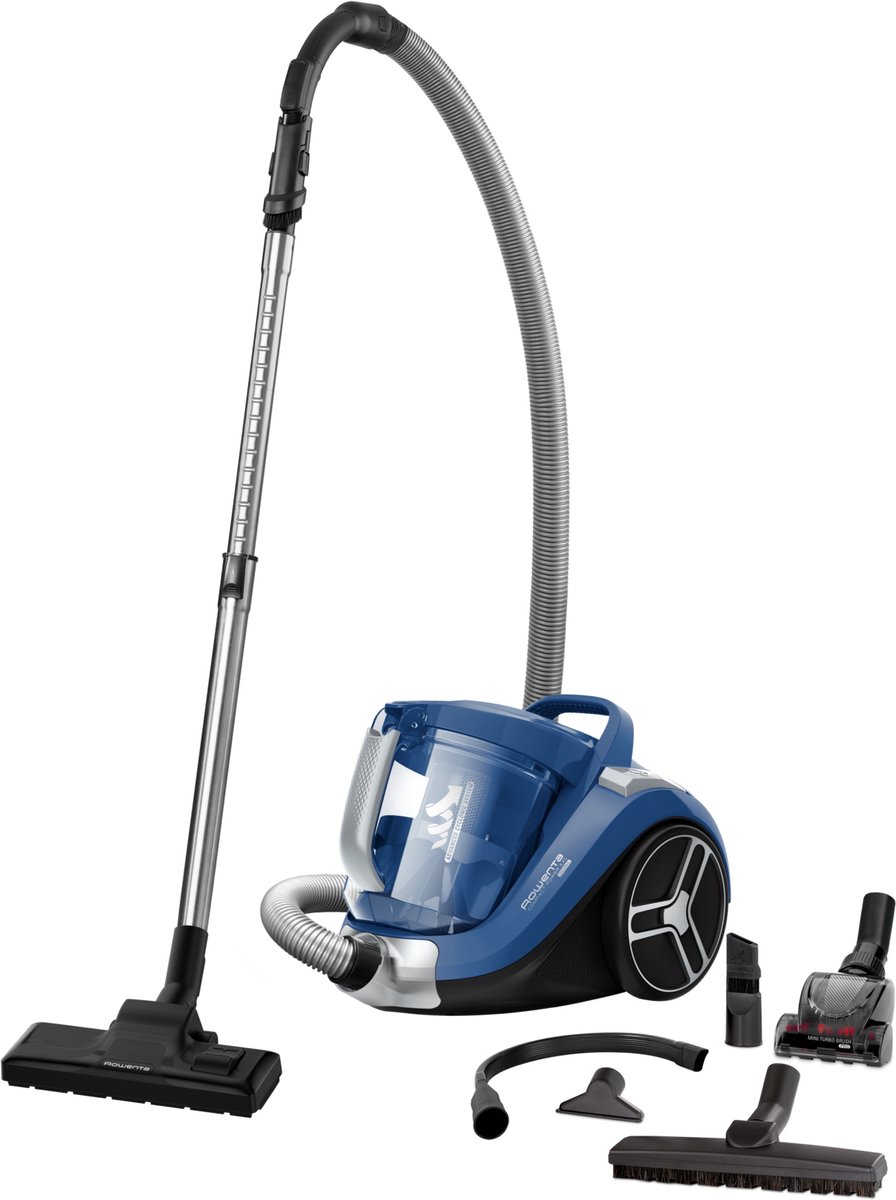 Aspirador Trineo Rowenta RO4881 S/B | 2, 5 L | Sin Bolsa | Azul