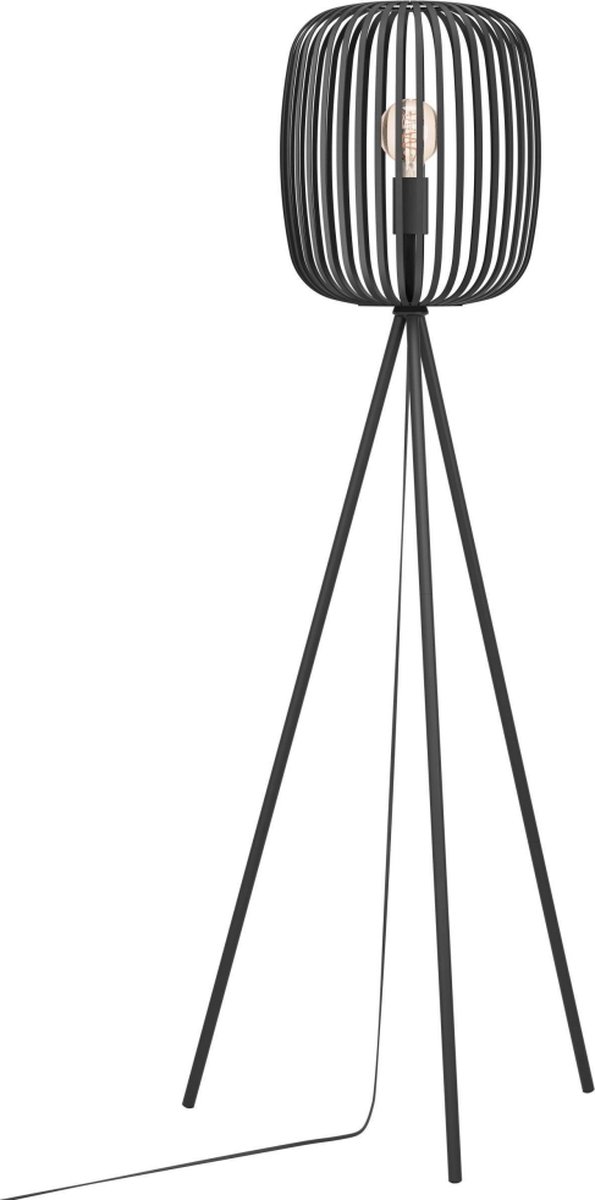 Romazzina Lámpara de pie (40 W, Altura: 140,5 cm, Negro, E27)