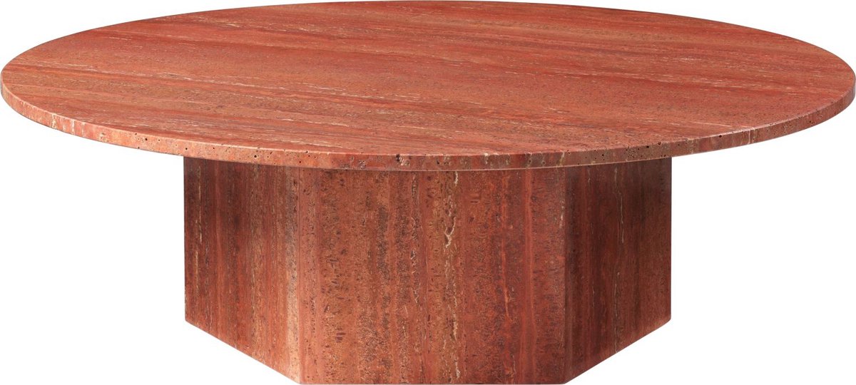 GUBI Mesa de centro Epic Red, Ø110