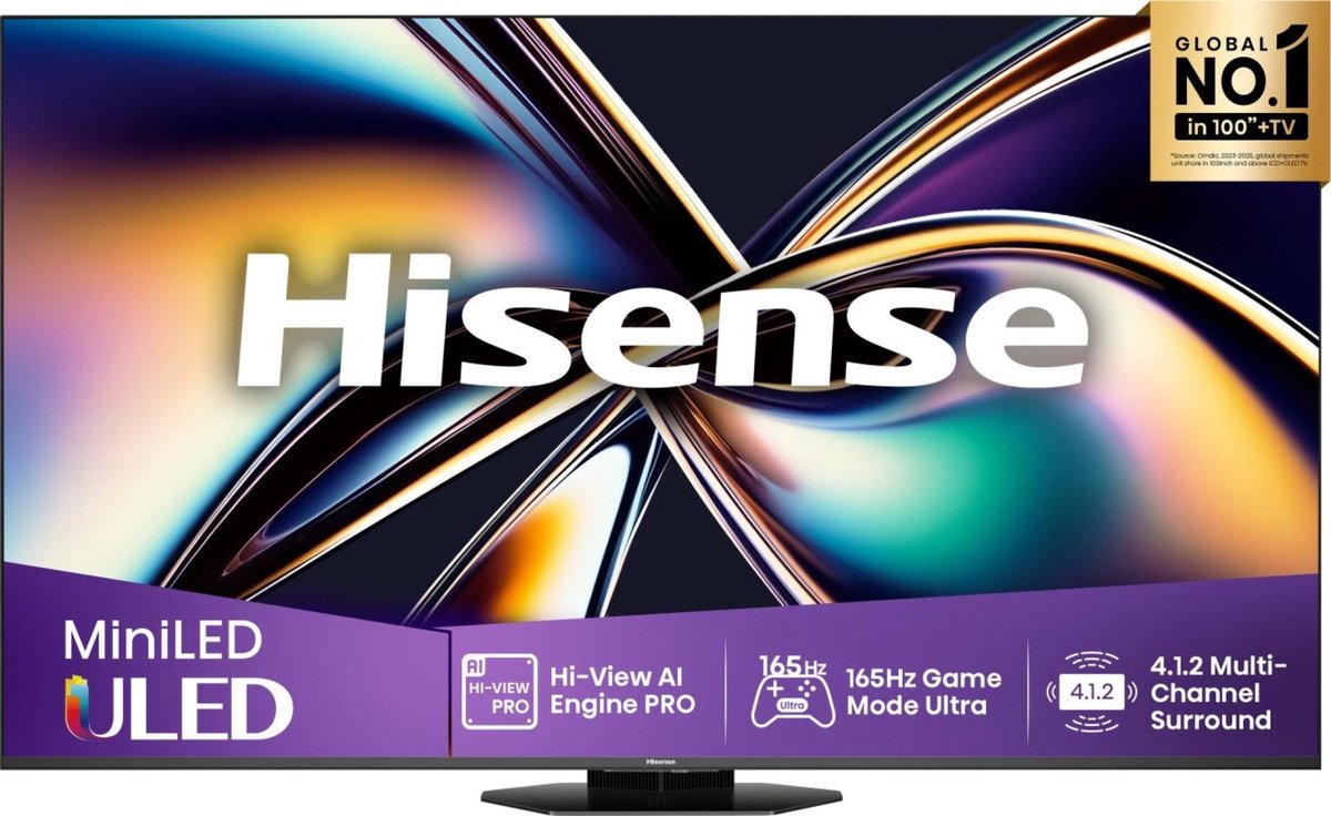 Hisense 55U8Q 139,7 cm (55") 4K Ultra HD Smart TV Wifi Negro 700 cd / m²