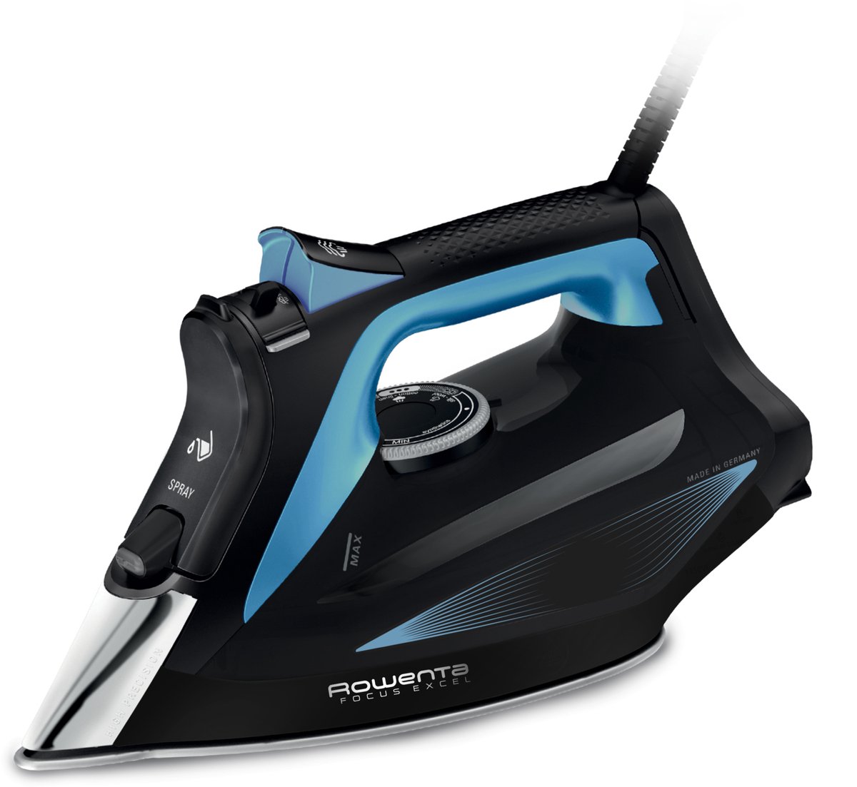 Plancha a Vapor Rowenta DW5310 | Suela Microsteam | 2700 W | Negro, Azul