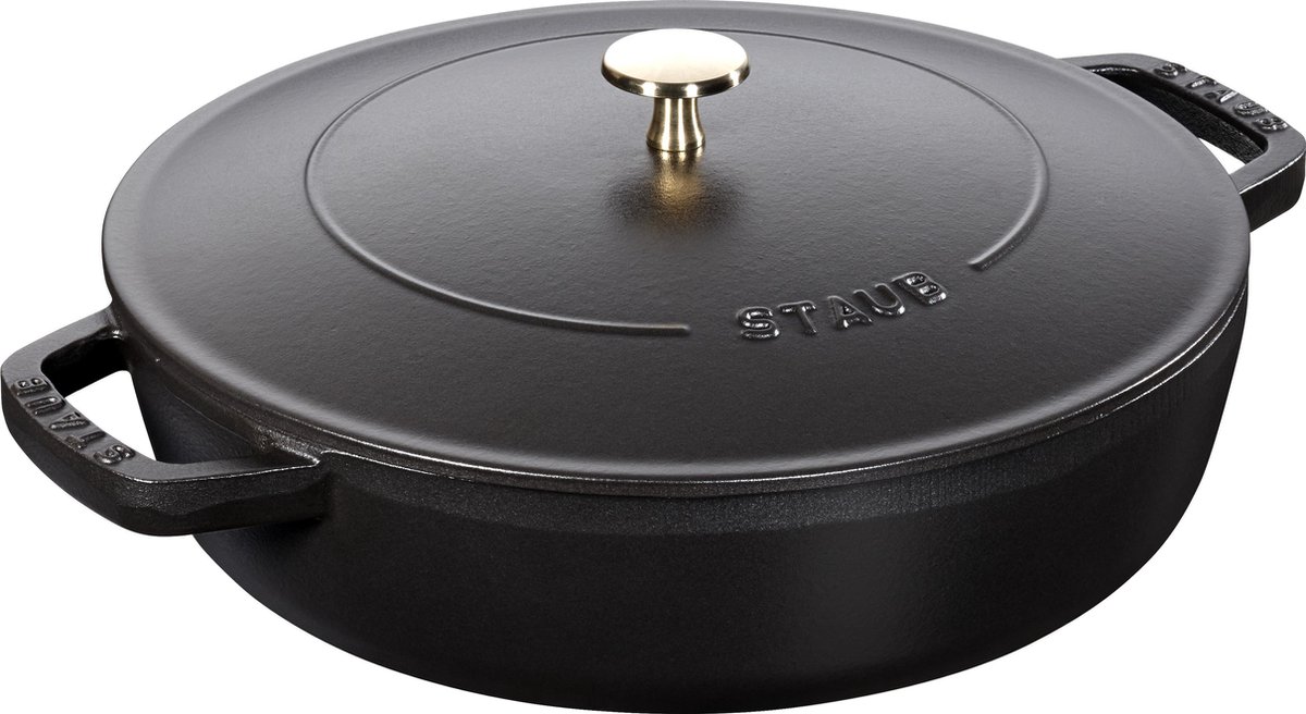 STAUB Poêle à frire en fonte Chistera Staub Ø24 cm Noir