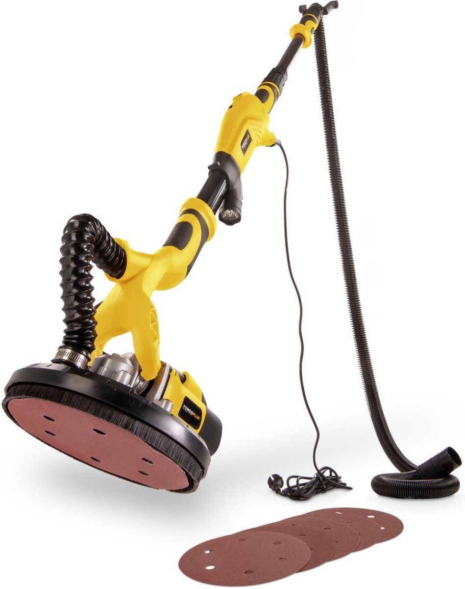 Lijadora de pared y techo POWX04761 (710 W, Diámetro disco de lija: 225 mm)