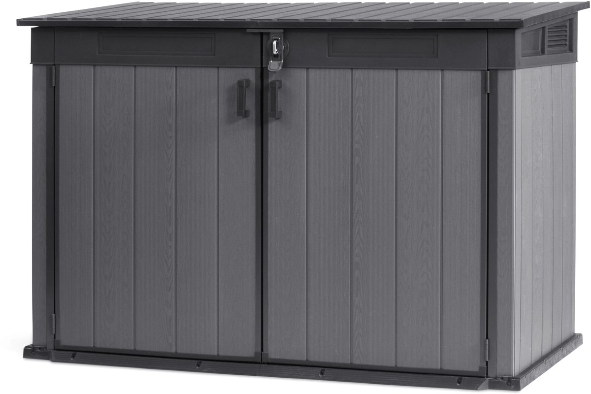 Arcón Cortina Mega (Medidas ext. (An x Pr): 191 x 109 cm, Plástico, Antracita/Gris)