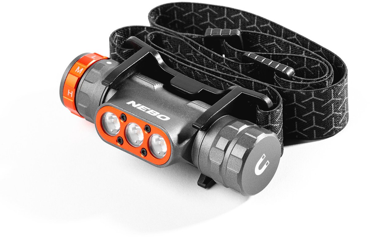 Linterna frontal Trancend (3,4 x 9,47 x 4,22 cm, 30 lm - 1.500 lm, IPX7)