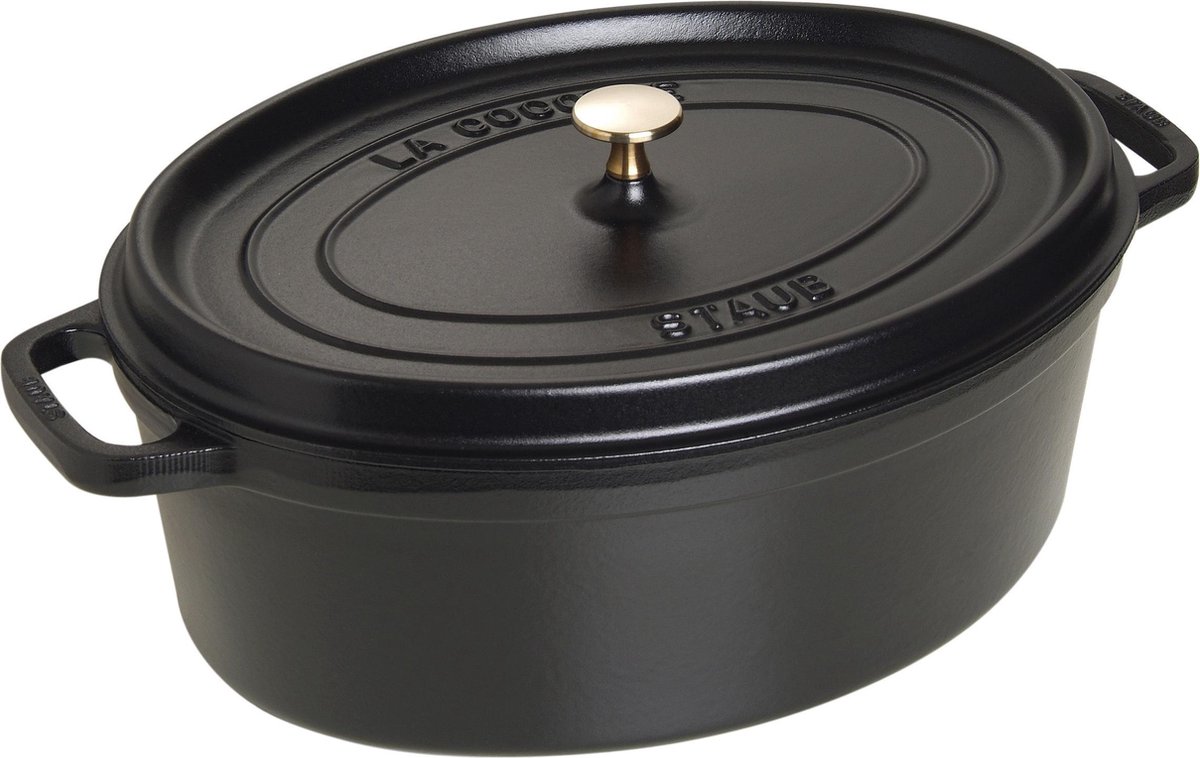 STAUB Cocotte ovale La Cocotte Staub fonte 8 L Noir