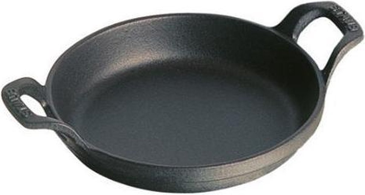 STAUB Plat à gratin rond Staub fonte Ø20 cm Noir