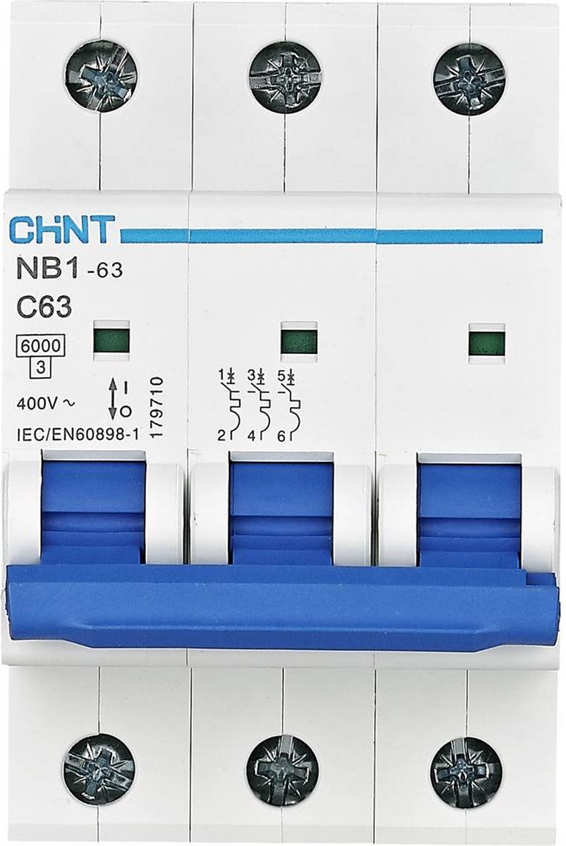 Magnetotérmico automático NXB Curva C (C, 63 A, 3 ud.)