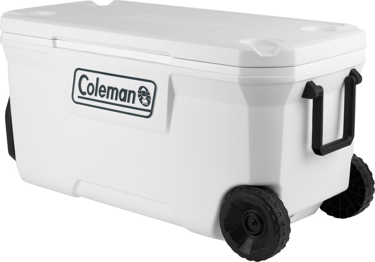 Nevera de camping Xtreme Marine (L x An x Al: 46,5 x 93 x 45,5 cm, Blanco, 90,2 l, Ruedas)