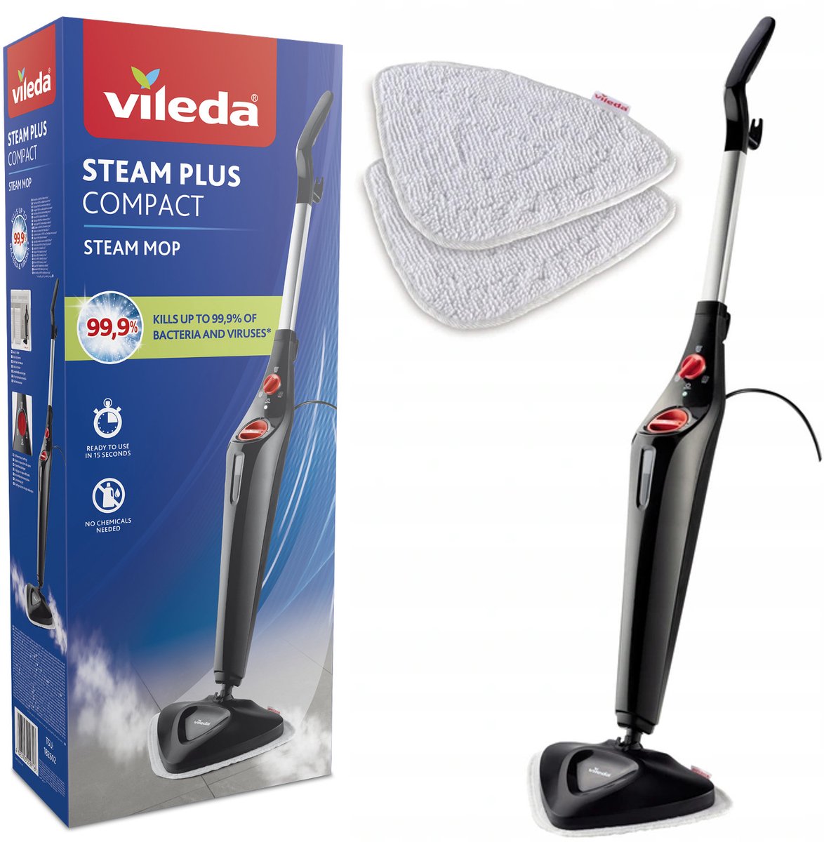 Steam Limpiadora de vapor Plus (3 pzs.)