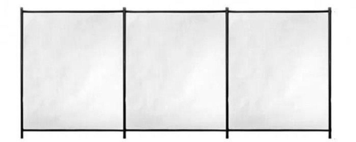 Barrera de seguridad para piscina (An x Al: 300 x 133 cm, Negro)