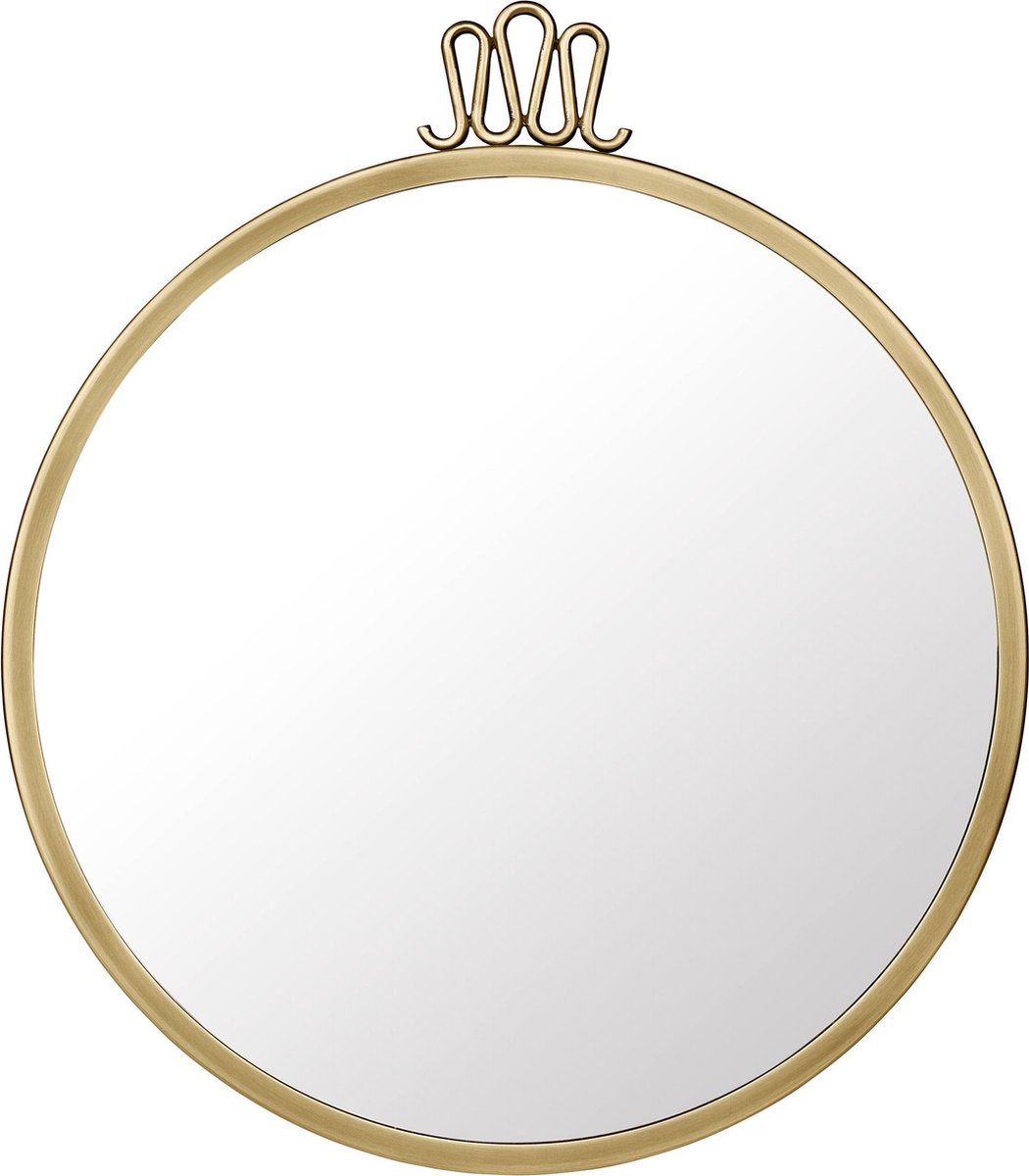 GUBI Espejo Randaccio Antique brass, large