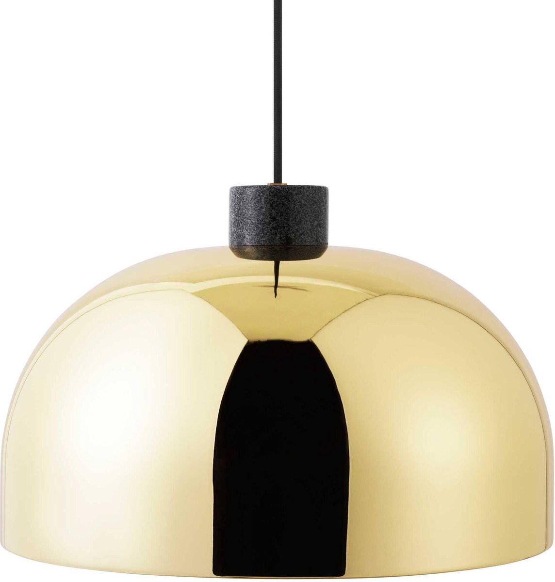 Normann Copenhagen Lampada a sospensione Grant Ottone, grande- acciaio, granito