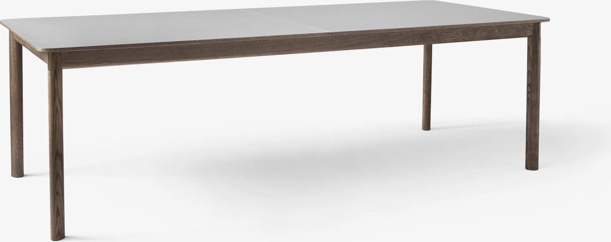 &Tradition Tavolo da pranzo Patch HW2 grigio Londra, base in rovere oliato affumicato