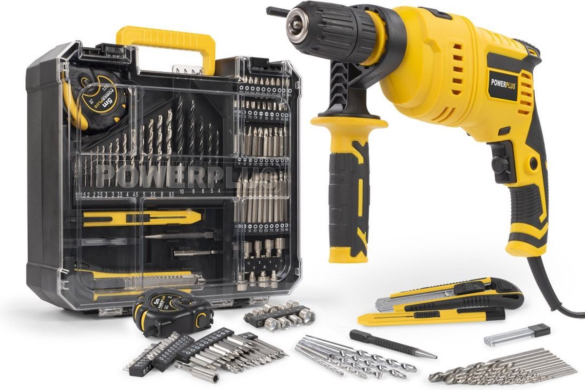 Taladro percutor POWX0265 (800 W, 3.000 r.p.m., Número máx. de impactos: 48.000 /min)