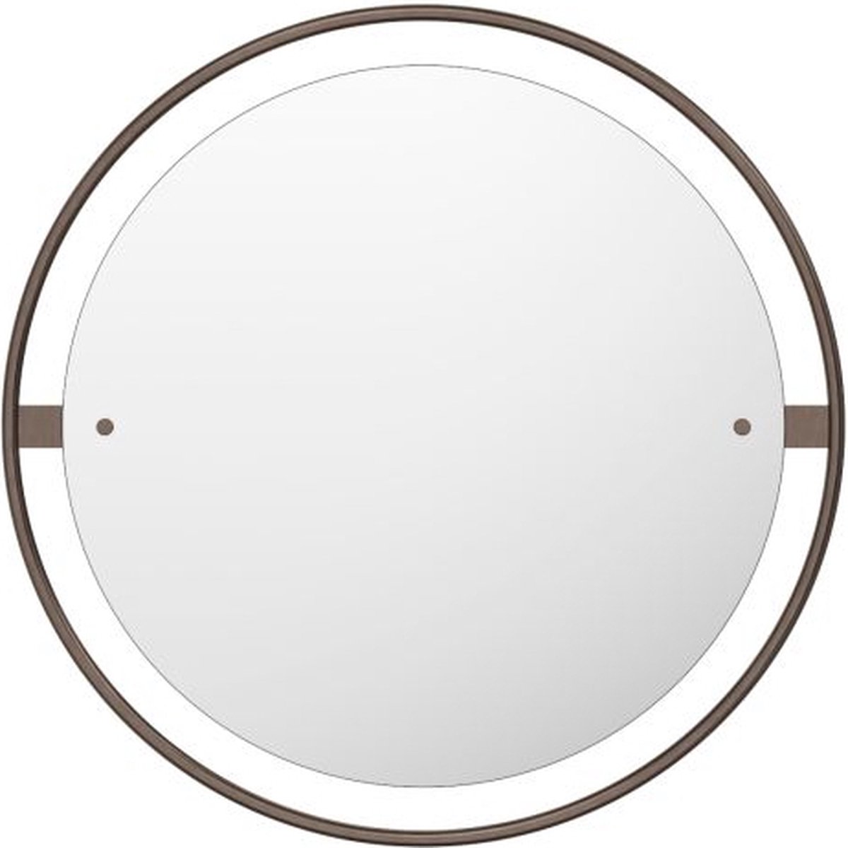 Audo Copenhagen Specchio Nimbus ottone bronzato, Ø 60