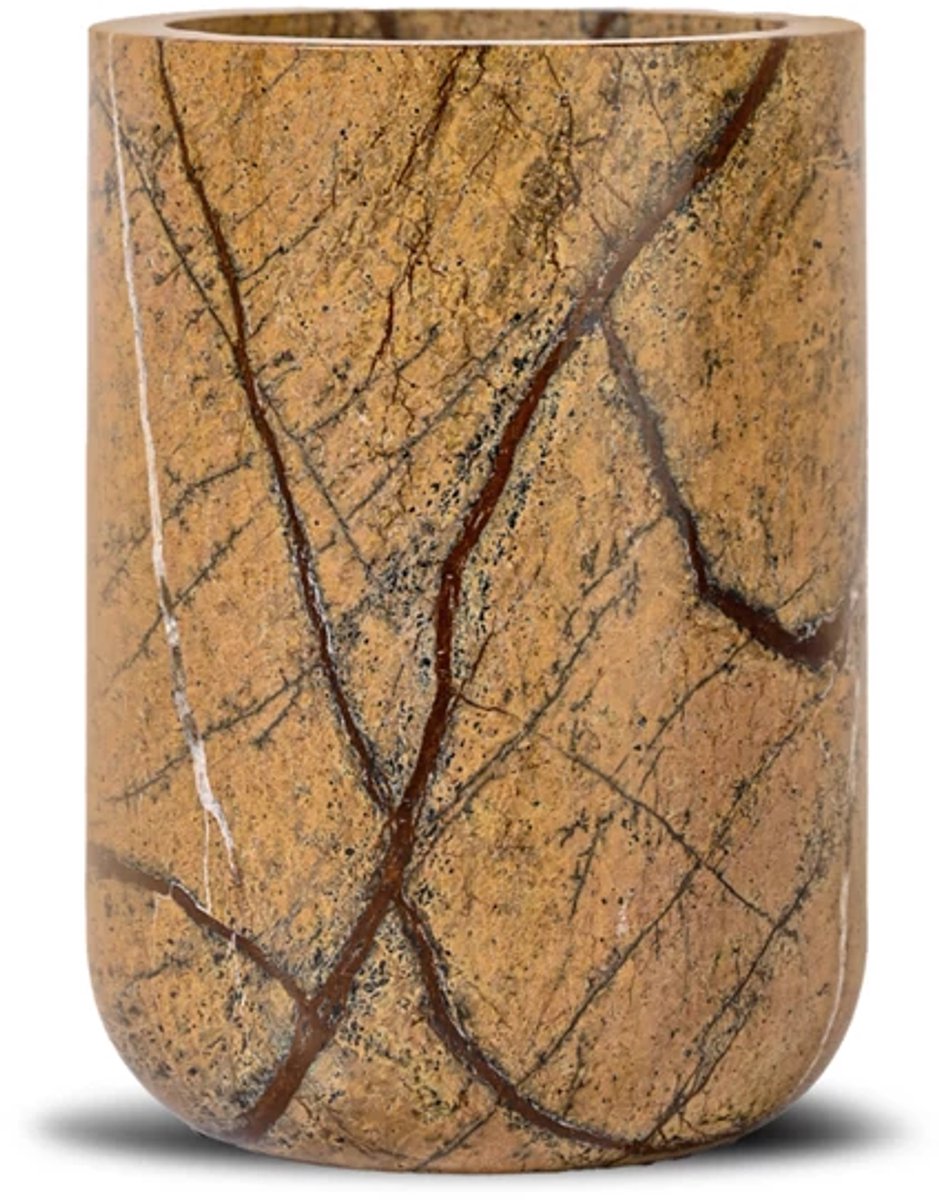Sagaform Refroidisseur à vin Sten Ø12,5 cm Marbre forestier brun