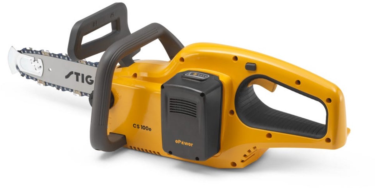 Motosierra de batería CS 100e Kit (20 V, 4 Ah, 1 batería, Longitud de la cuchilla: 25 cm)
