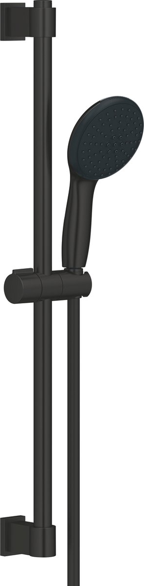 Vitalio Start Conjunto de ducha (Distancia entre orificios: 47 cm - 62 cm, Número de tipos de chorro: 2 ud., Negro)