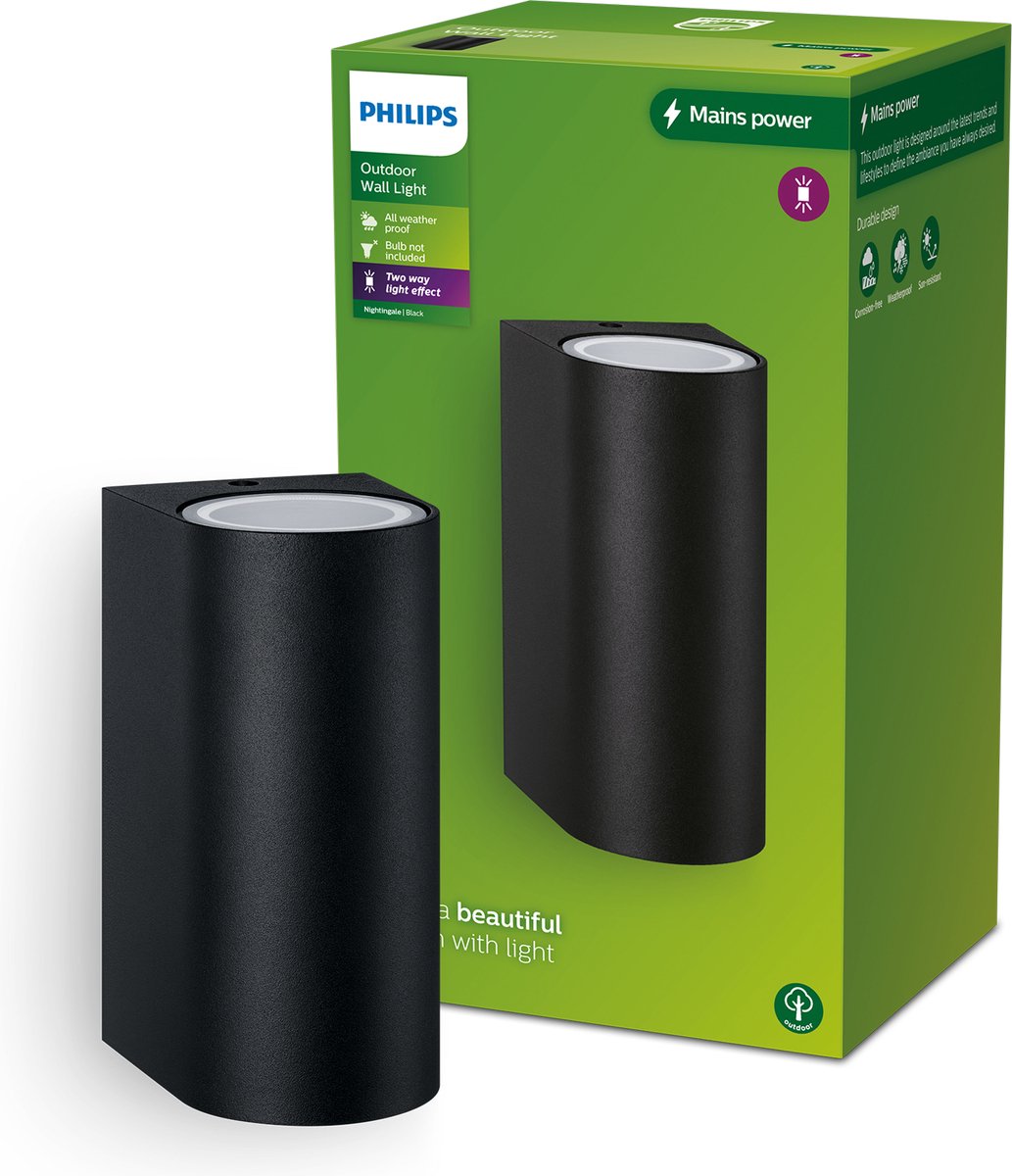 Aplique exterior Nightingale (35 W, 9,6 x 8 x 16 cm, IP44)