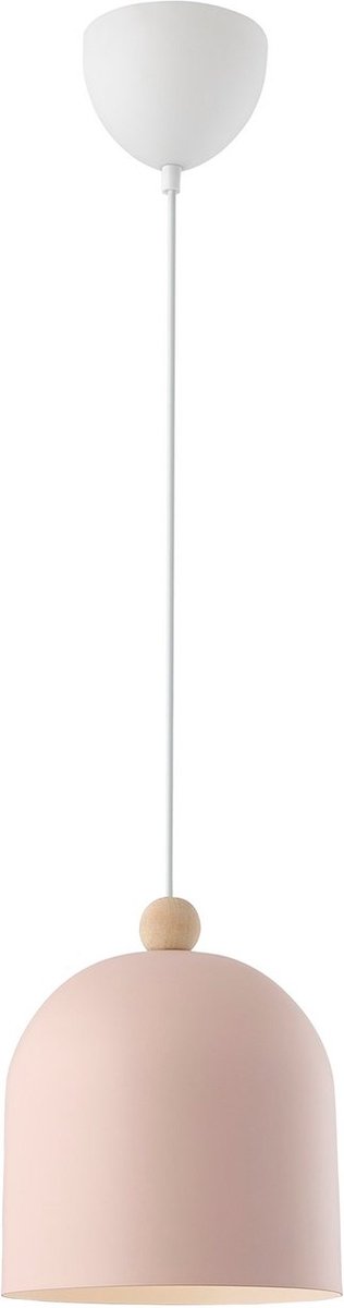 Lámpara colgante redonda Gaston (40 W, Ø x Al: 20 x 200 cm, Rosa, E27)