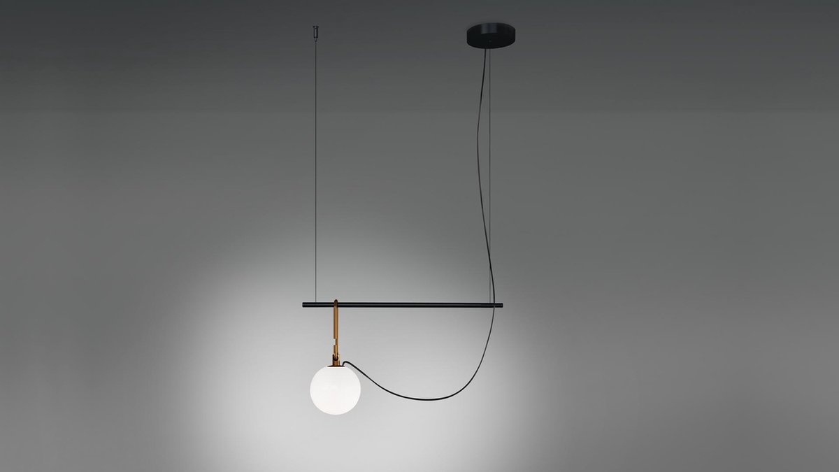 Artemide Lampada a sospensione nh S1 14 Black-brass