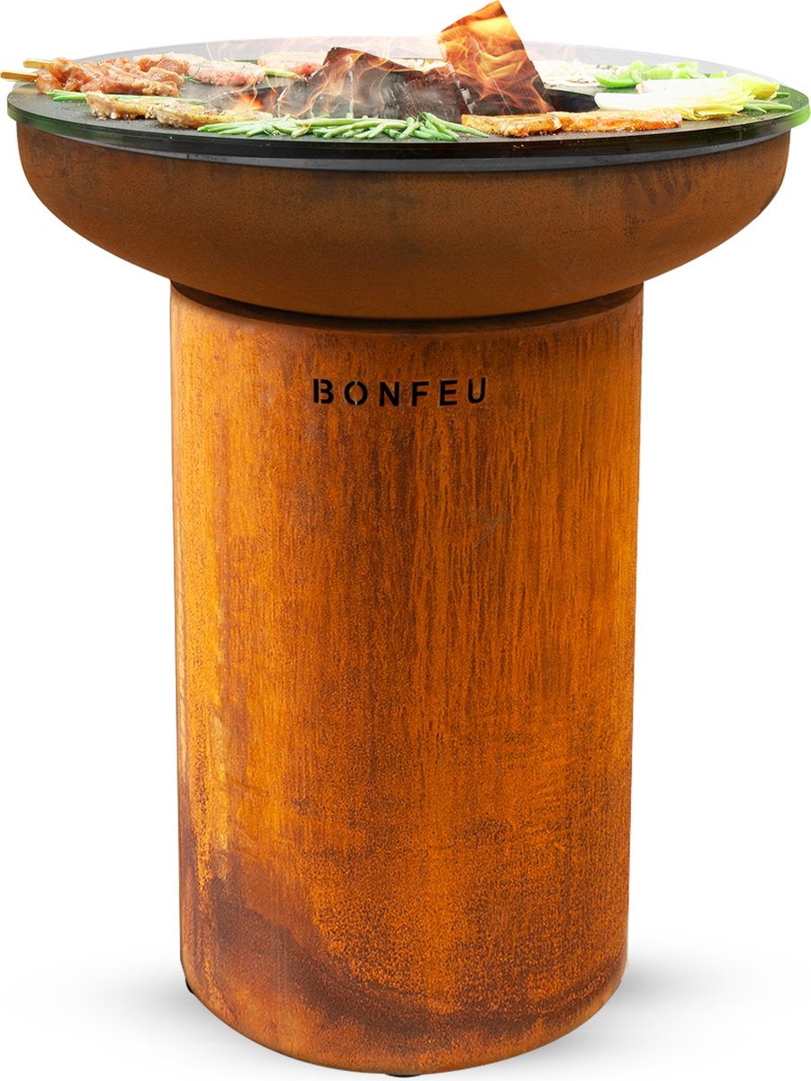 Brasero Bonbiza (Diámetro: 80 cm, Acero Corten)