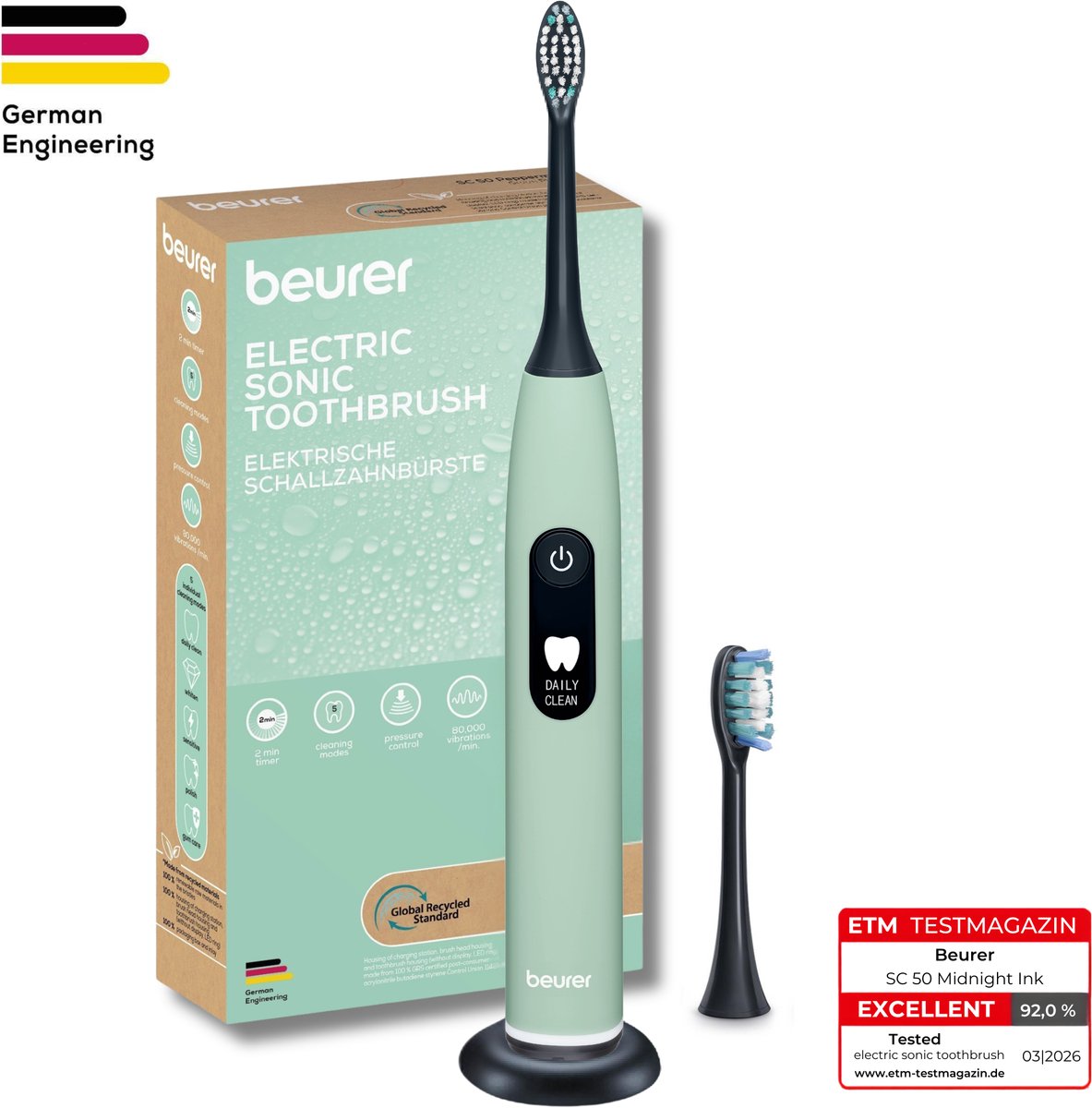 SC-50 MENTA CEPILLO DE DIENTES ELÉCTRICO SONIC JET | BEURER