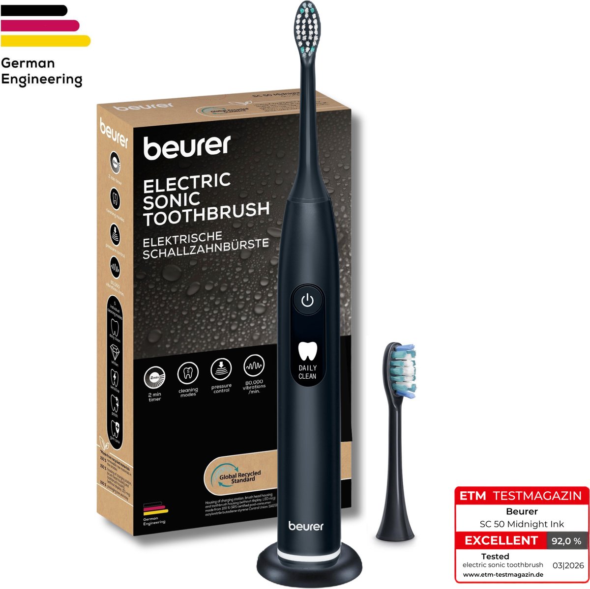 SC-50 AZUL NOCHE | CEPILLO DE DIENTES ELÉCTRICO SONIC JET | BEURER