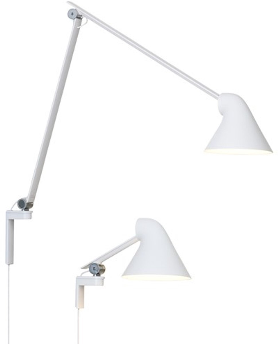 Louis Poulsen Lampada da parete NJP Nero, braccio lungo, LED, 3000k
