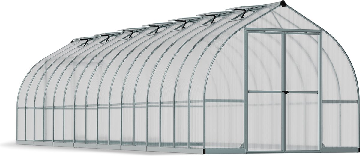 Invernadero Bella (Medidas ext. (An x Pr): 244 x 963 cm, 6 mm, Plateado)