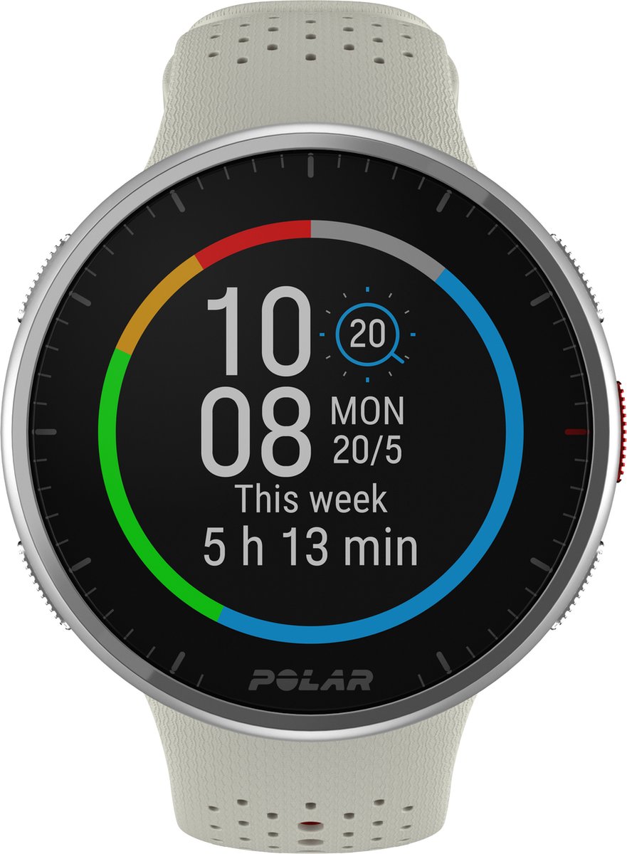 Smartwatch Polar Pacer Pro | Blanco/Rojo | Tallas S-L