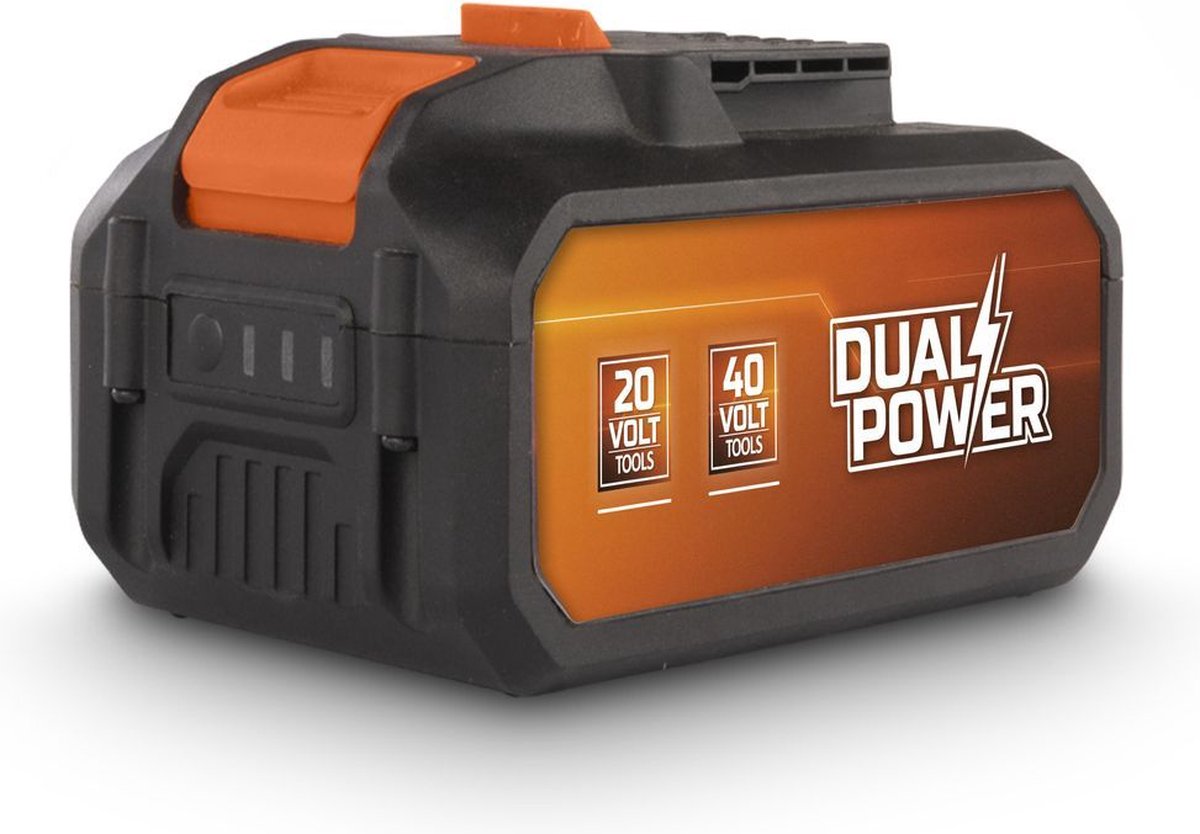 Batería Dual (40 V, 4 Ah - 8 Ah, Iones de litio)