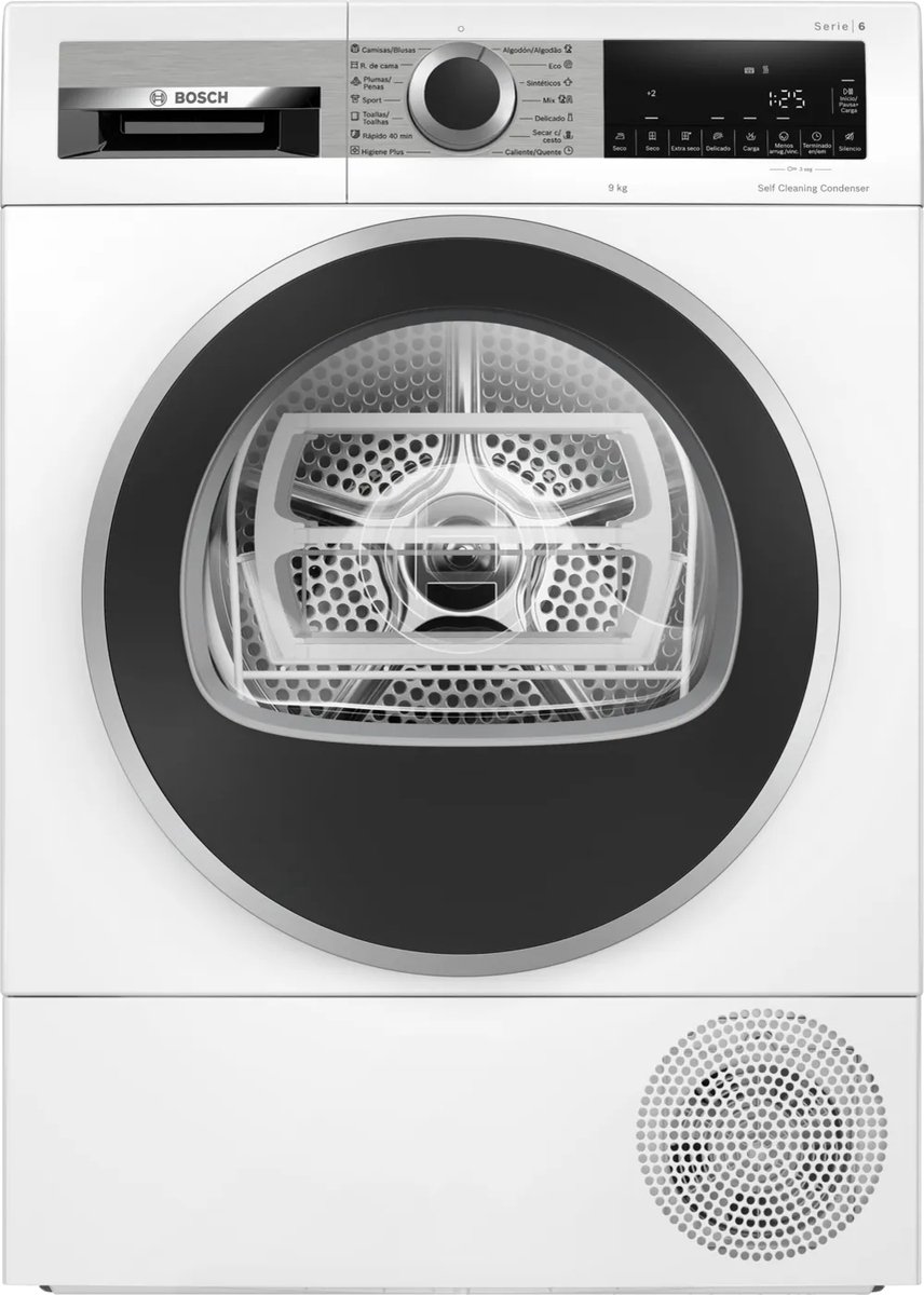 Secadora Bomba de Calor Bosch Serie 6 WQG245D1ES | 9 kg | Blanco