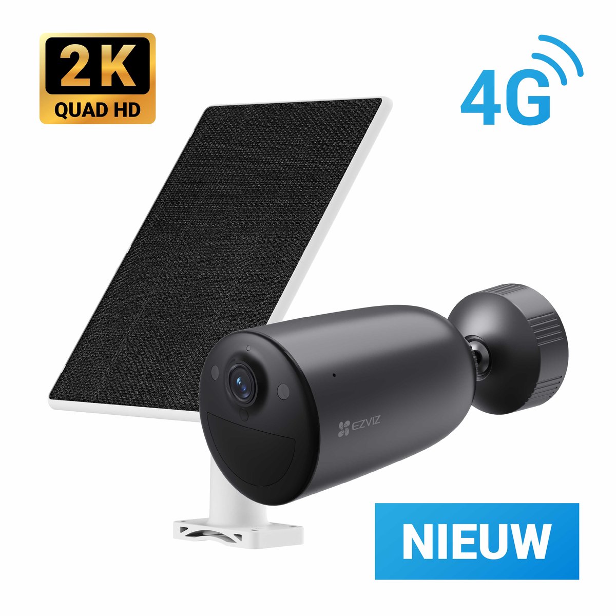 Cámara de vigilancia solar Visiona (Negro, Ángulo de detección: 130 °, Alcance de detección: 15 m)