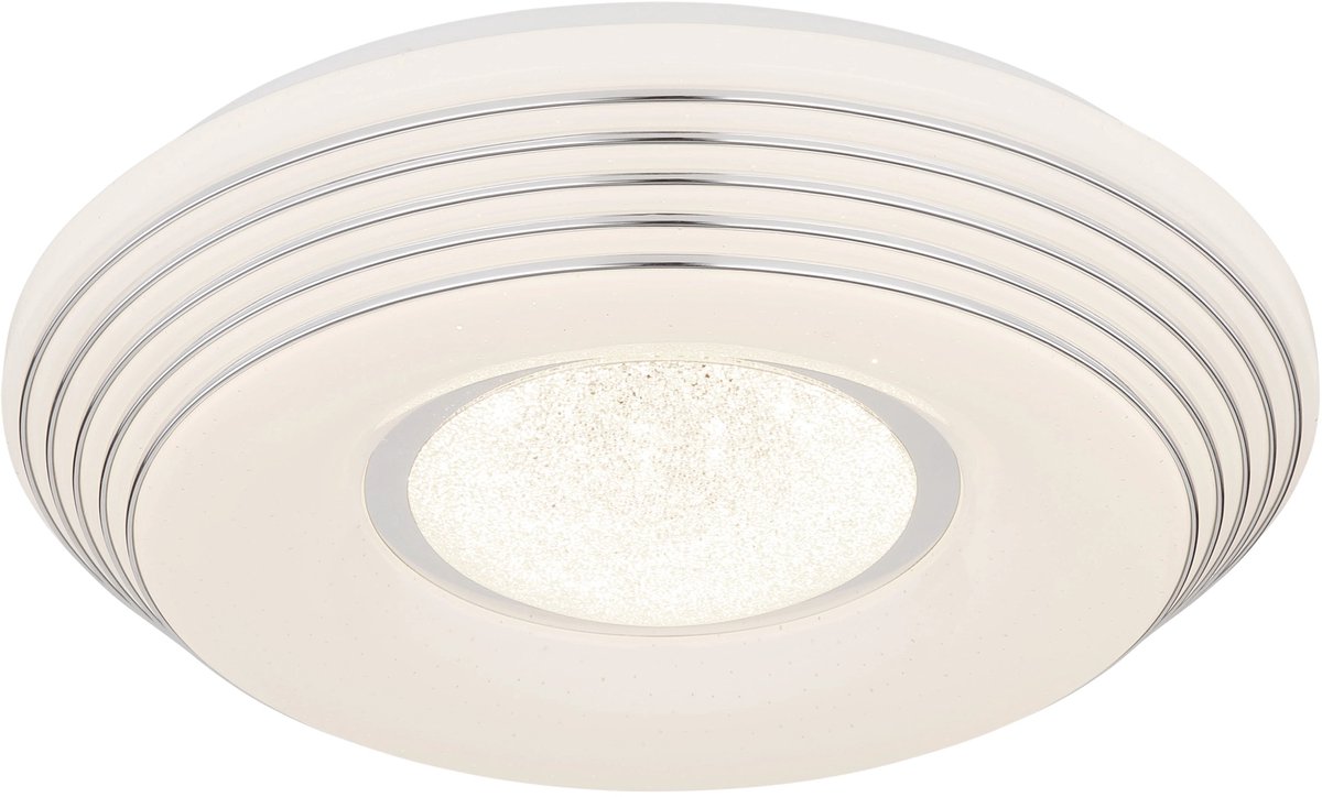 Plafón LED redondo Maxy (Ø x Al: 39 x 7 cm, Color del marco: Blanco, Blanco frío)